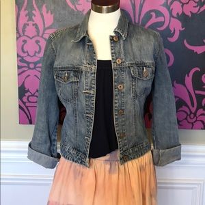 Gap Distressed Denim Jacket